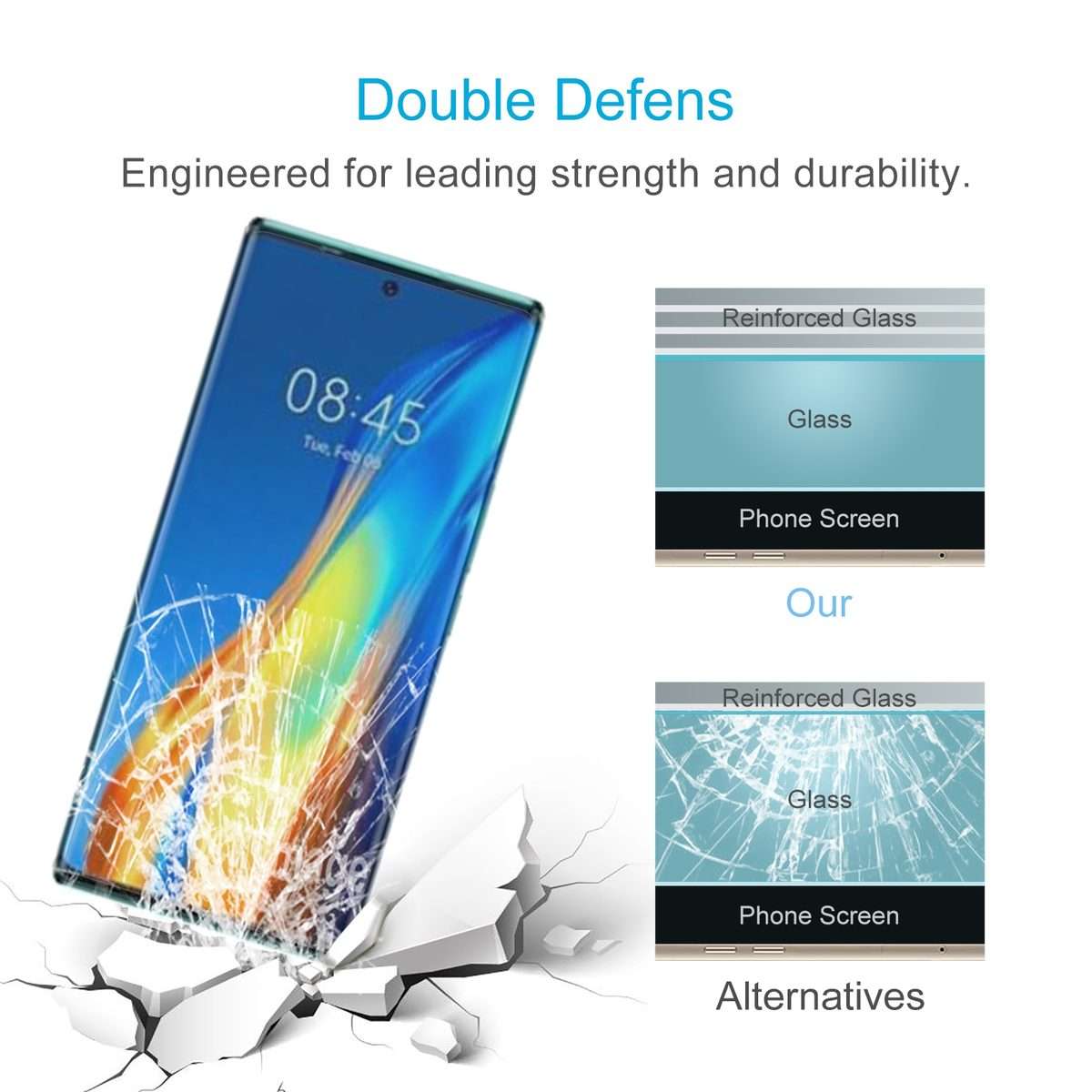 For Tecno Phantom X2 Pro 10pcs 0.26mm 9H 2.5D Tempered Glass Film