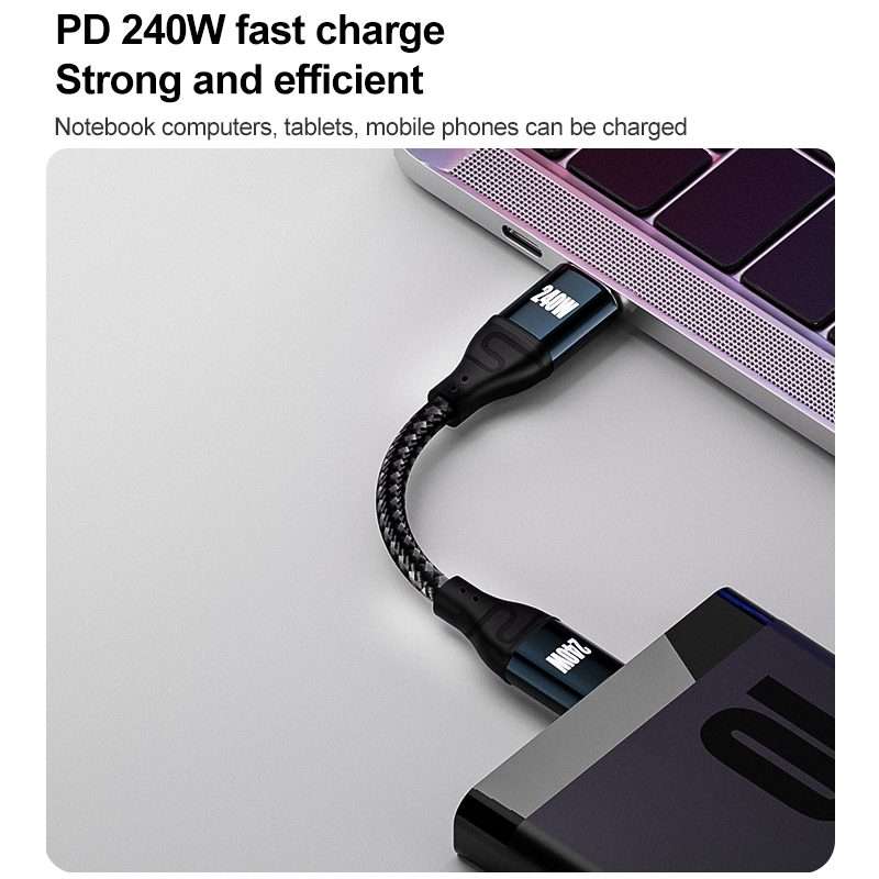 PD 240W Type-C to Type-C Fast Charge Data Cable, Length:0.5m