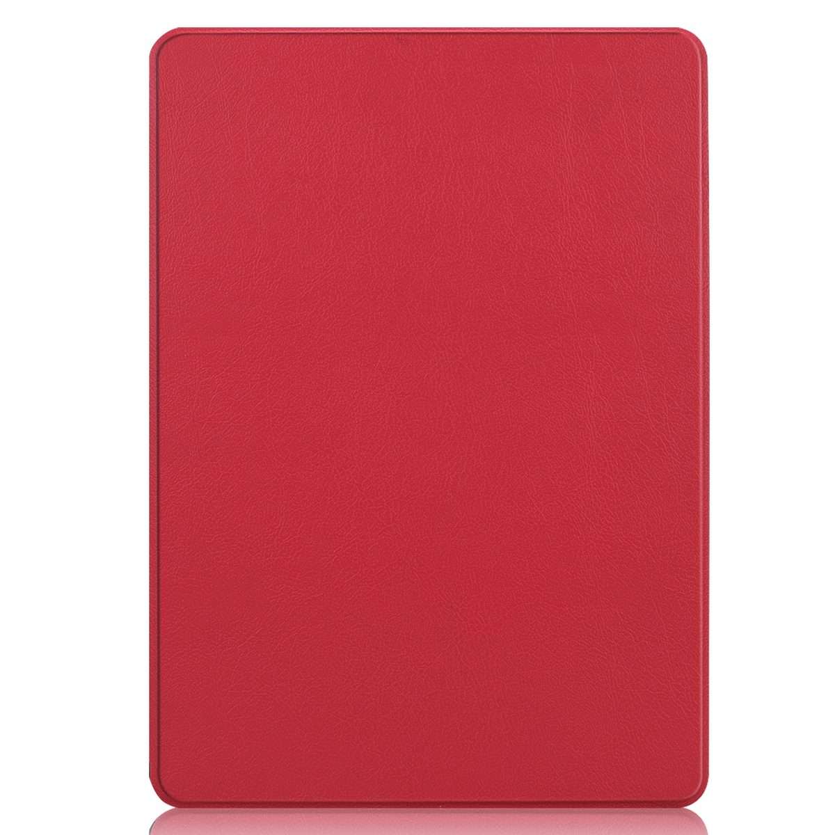 For Microsoft Surface Pro 9 Custer Pure Color Holder Leather Tablet Case(Red)