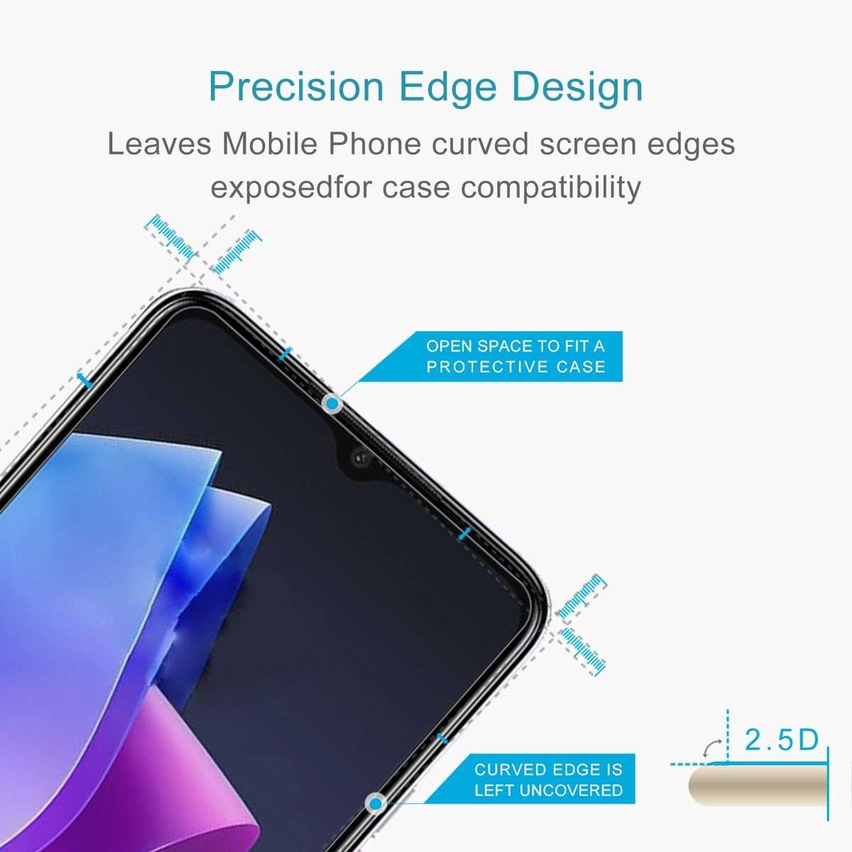 For TECNO Pop 7 Pro 10pcs 0.26mm 9H 2.5D Tempered Glass Film