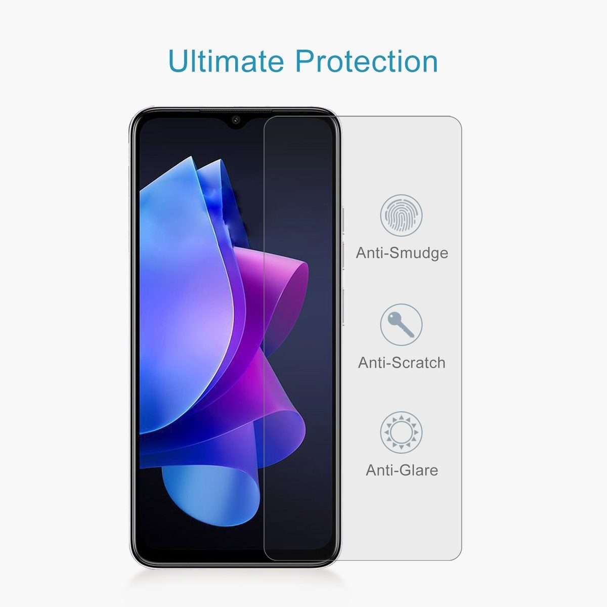For TECNO Pop 7 Pro 10pcs 0.26mm 9H 2.5D Tempered Glass Film