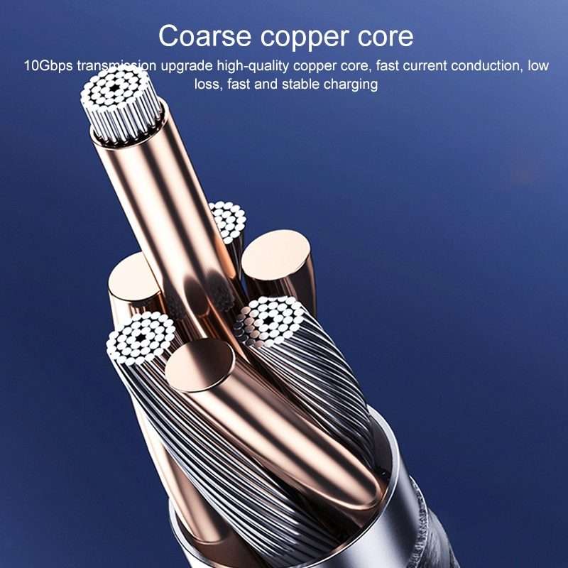 For Steam Deck Gen2 100W USB-C/Type-C Male to USB-C/Type-C Male Stereo Curved Data Cable ... 0.5m