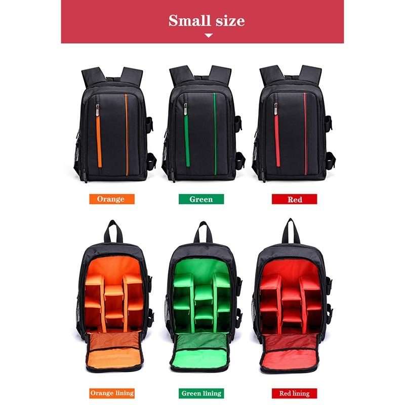 Outdoor Camera Backpack Waterproof Photography Camera Shoulders Bag, Size:33.5x25.5x15.5cm(Red)