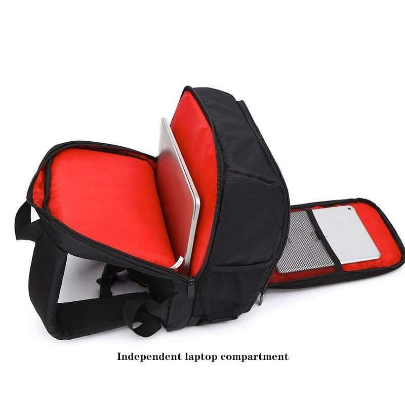 Outdoor Camera Backpack Waterproof Photography Camera Shoulders Bag, Size:33.5x25.5x15.5cm(Red)