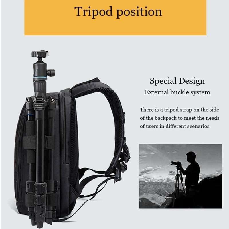 Outdoor Camera Backpack Waterproof Photography Camera Shoulders Bag, Size:33.5x25.5x15.5cm(Red)