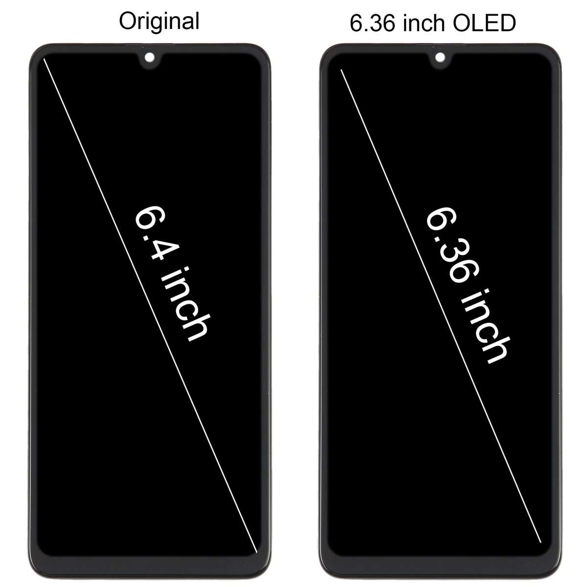 For Samsung Galaxy A32 4G SM-A325 OLED LCD Screen Digitizer Full Assembly with Frame