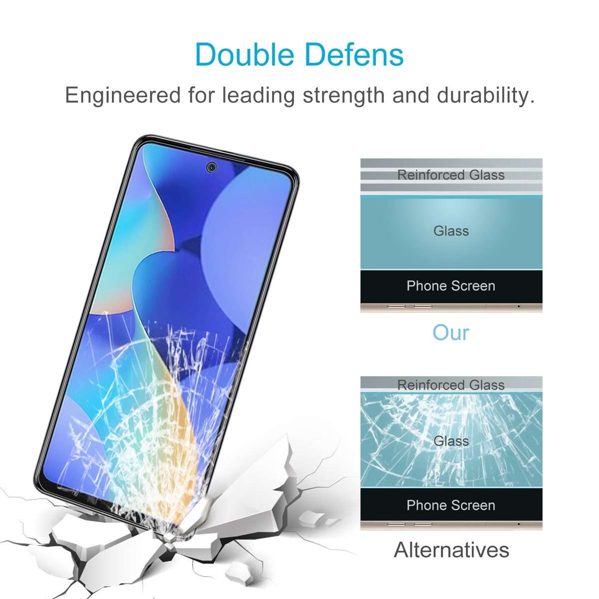 For Tecno Spark 10 Pro 50pcs 0.26mm 9H 2.5D Tempered Glass Film
