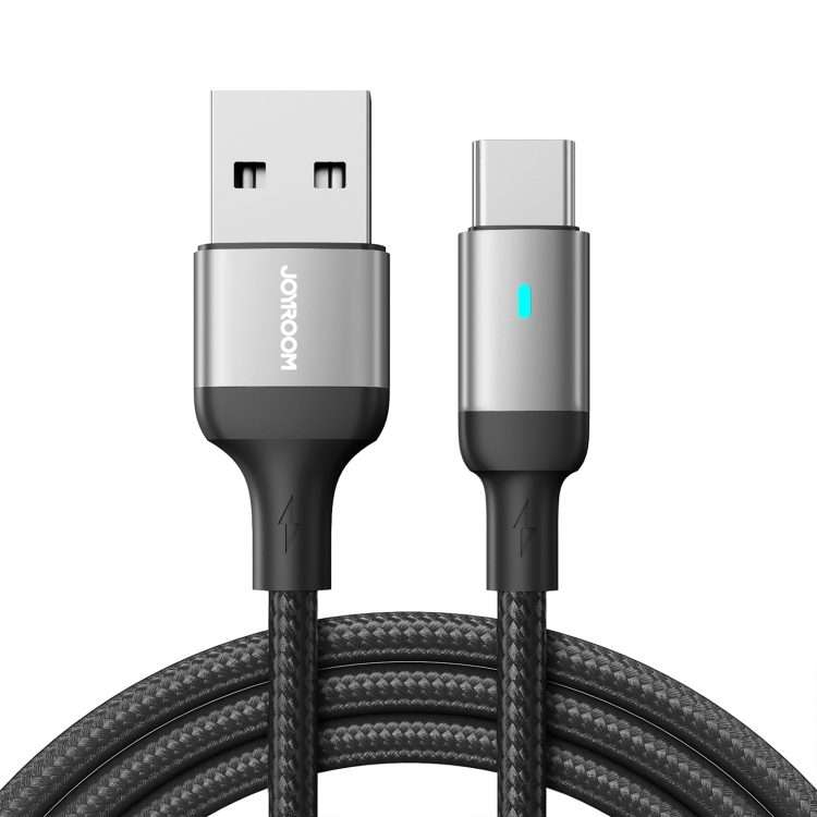 JOYROOM S-UC027A10 Extraordinary Series 3A USB-A to USB-C / Type-C Fast Charging Data ... (Black)