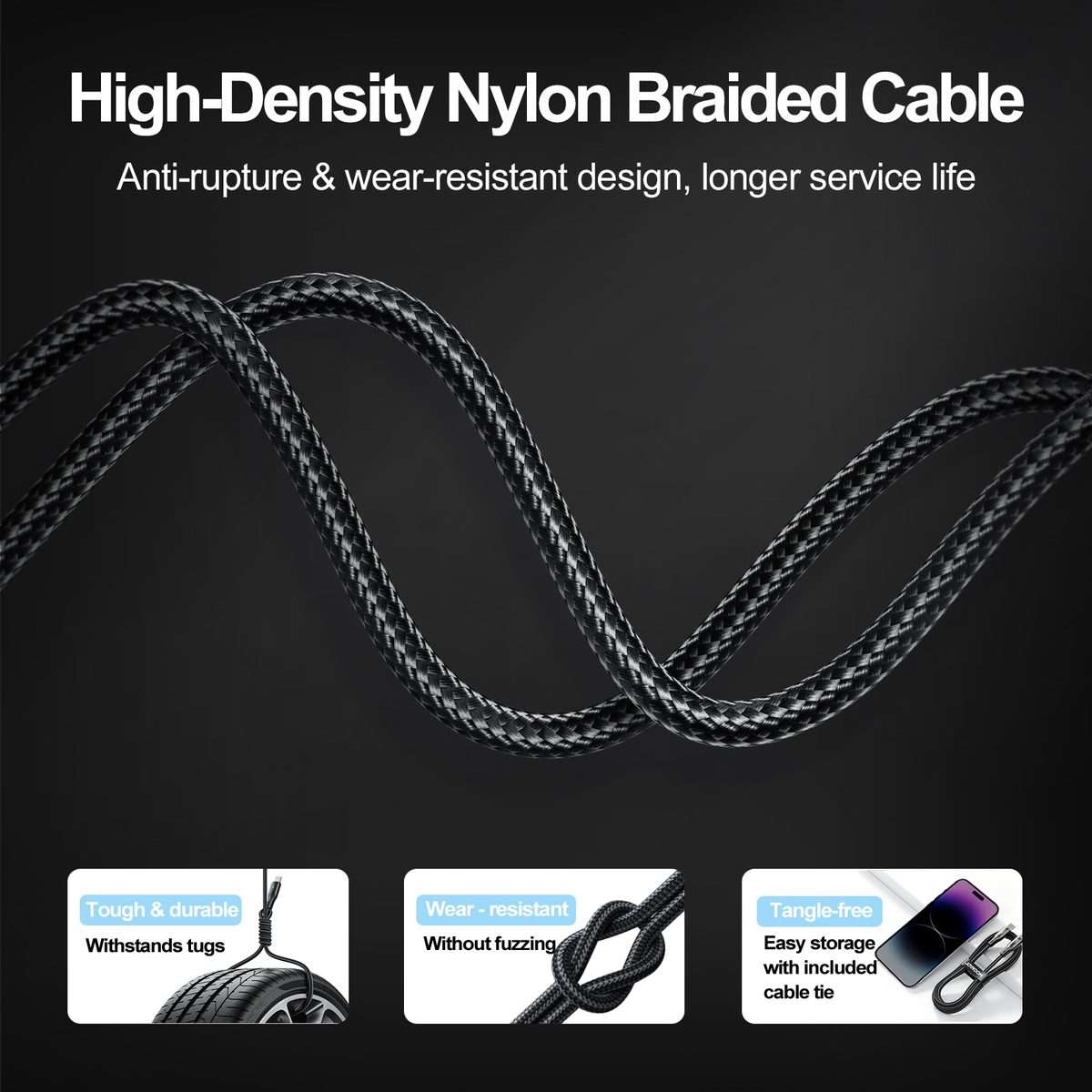 JOYROOM S-UC027A10 Extraordinary Series 3A USB-A to USB-C / Type-C Fast Charging Data ... (Black)