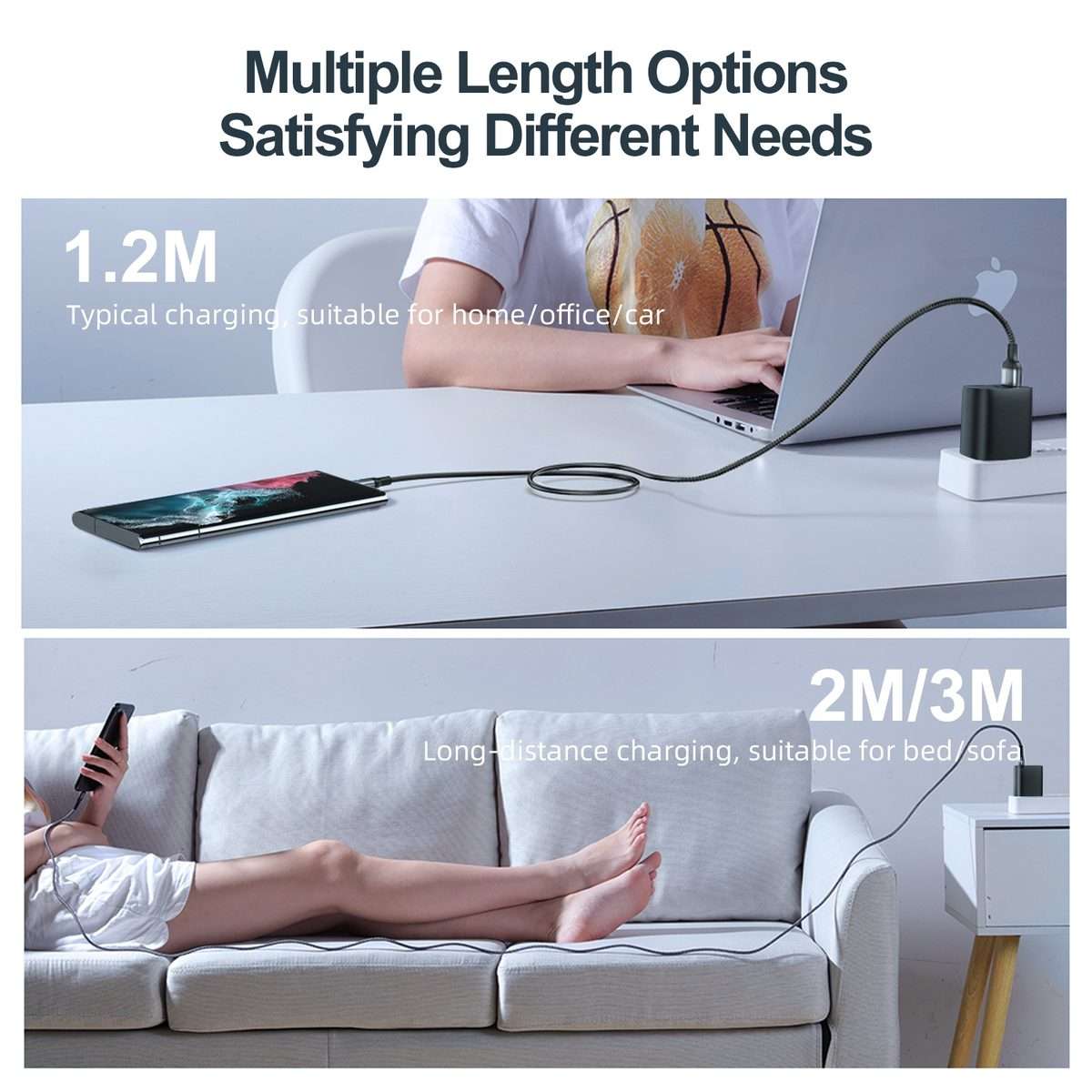 JOYROOM S-UC027A10 Extraordinary Series 3A USB-A to USB-C / Type-C Fast Charging Data ... (White)