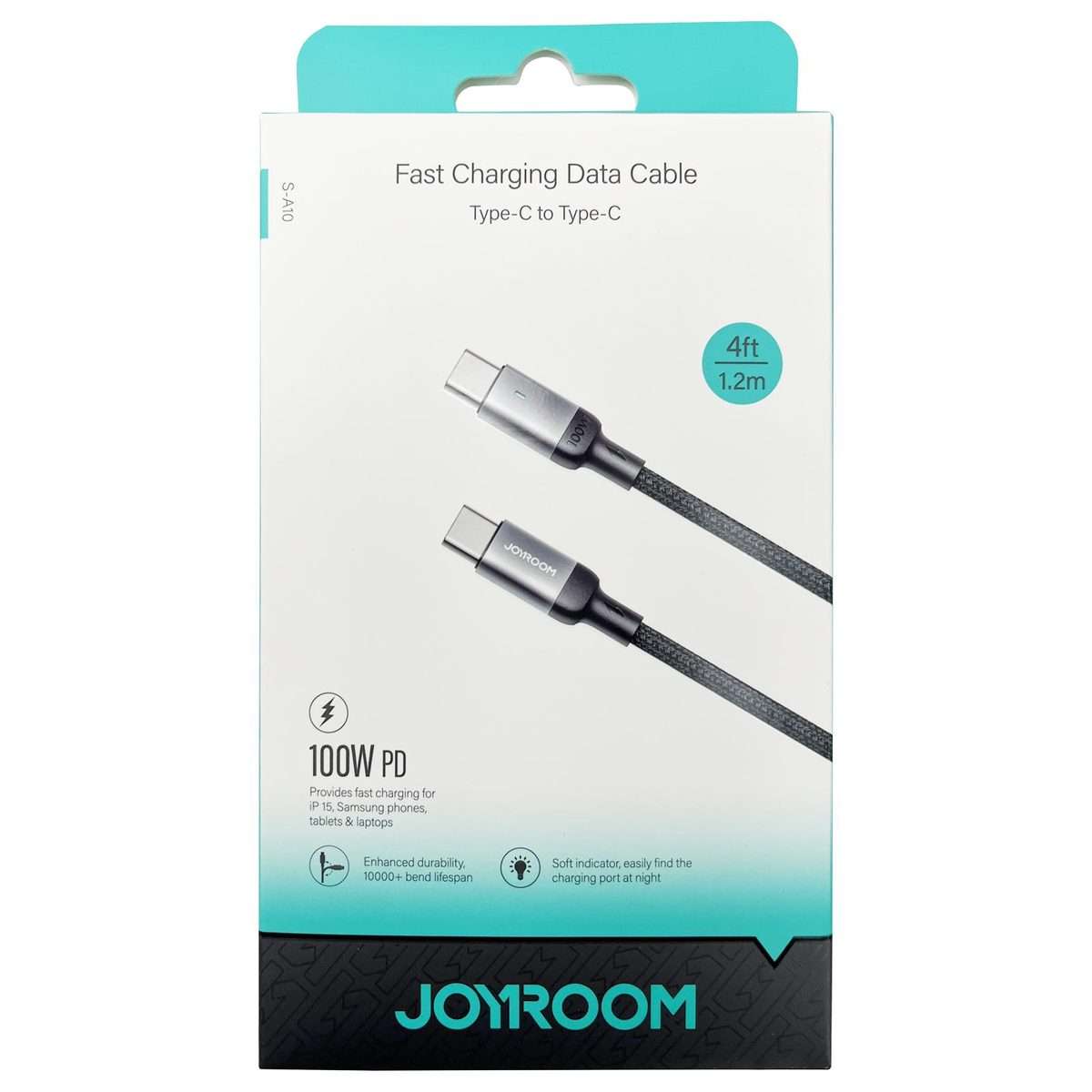 JOYROOM S-CC100A10 Extraordinary Series 100W USB-C / Type-C to USB-C / Type-C Fast Cha ... (Black)