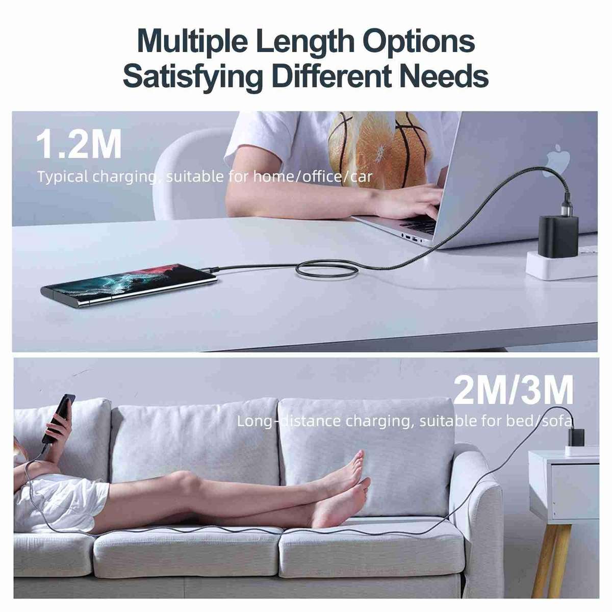 JOYROOM S-CC100A10 Extraordinary Series 100W USB-C / Type-C to USB-C / Type-C Fast Cha ... (White)