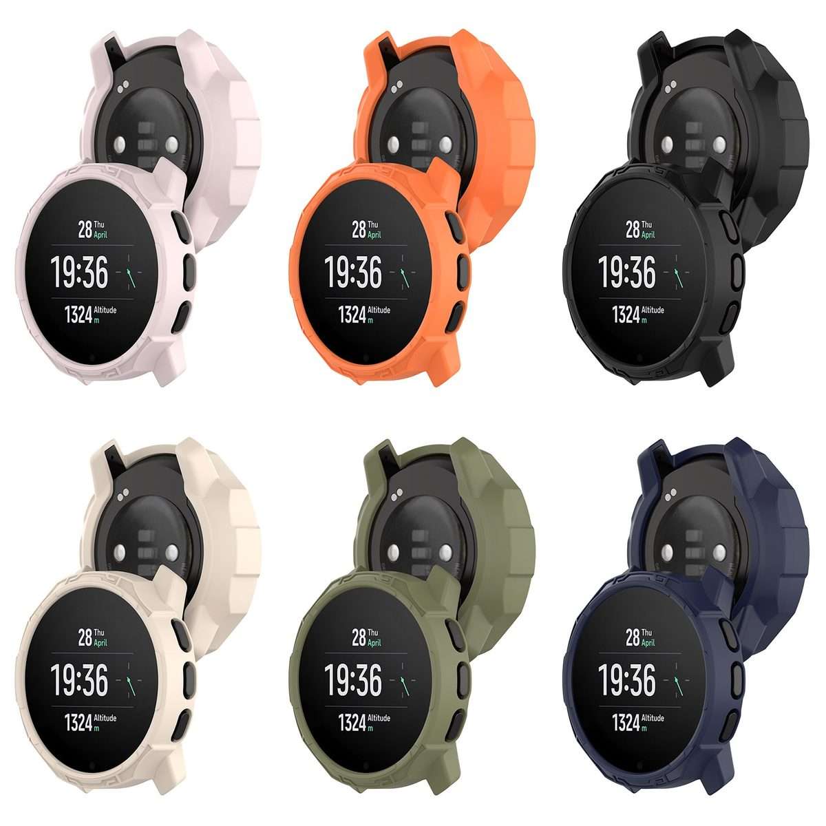 For Suunto 9 Peak Pro / 9 Peak Armor Hollow Watch Protective Case(Orange)