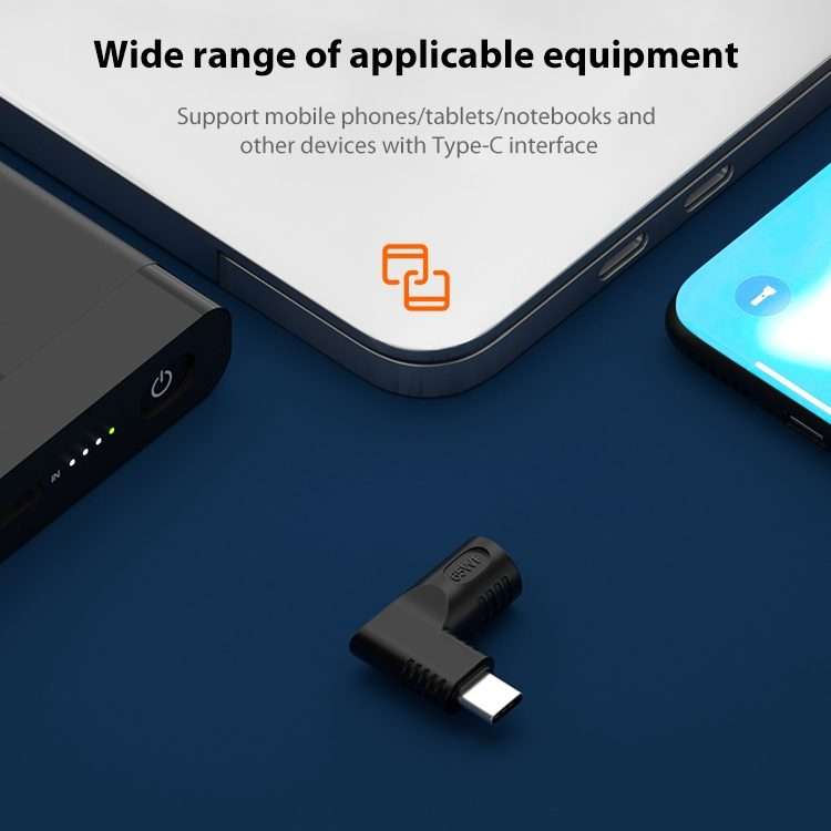 5.5x2.1mm 65W DC Input to USB-C / Type-C PD Power Adapter