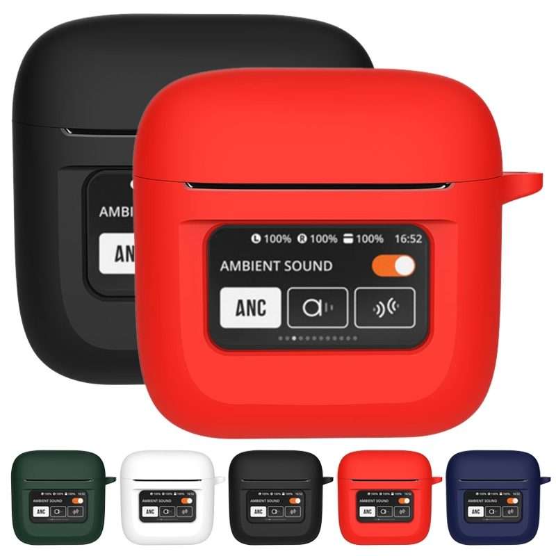 For JBL Tour Pro 2 Silicone Wireless Earphone Protective Case(Red)