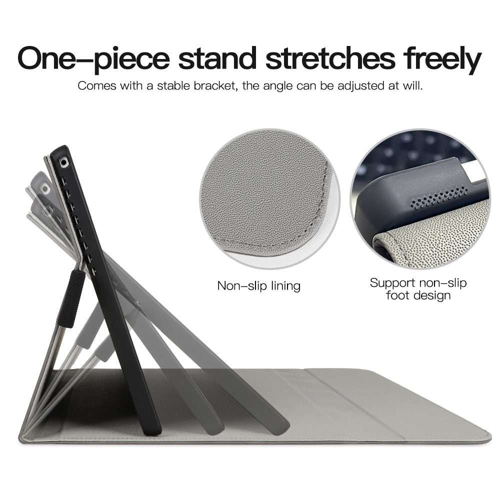 For Microsoft Surface Pro X Sheepskin All-Inclusive Shockproof Protective Case with Po ... (Brown)