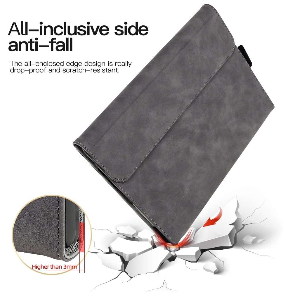 For Microsoft Surface Pro 7+ / 7 / 6 / 5 / 4 Sheepskin All-Inclusive Shockproof Protect ... (Blue)