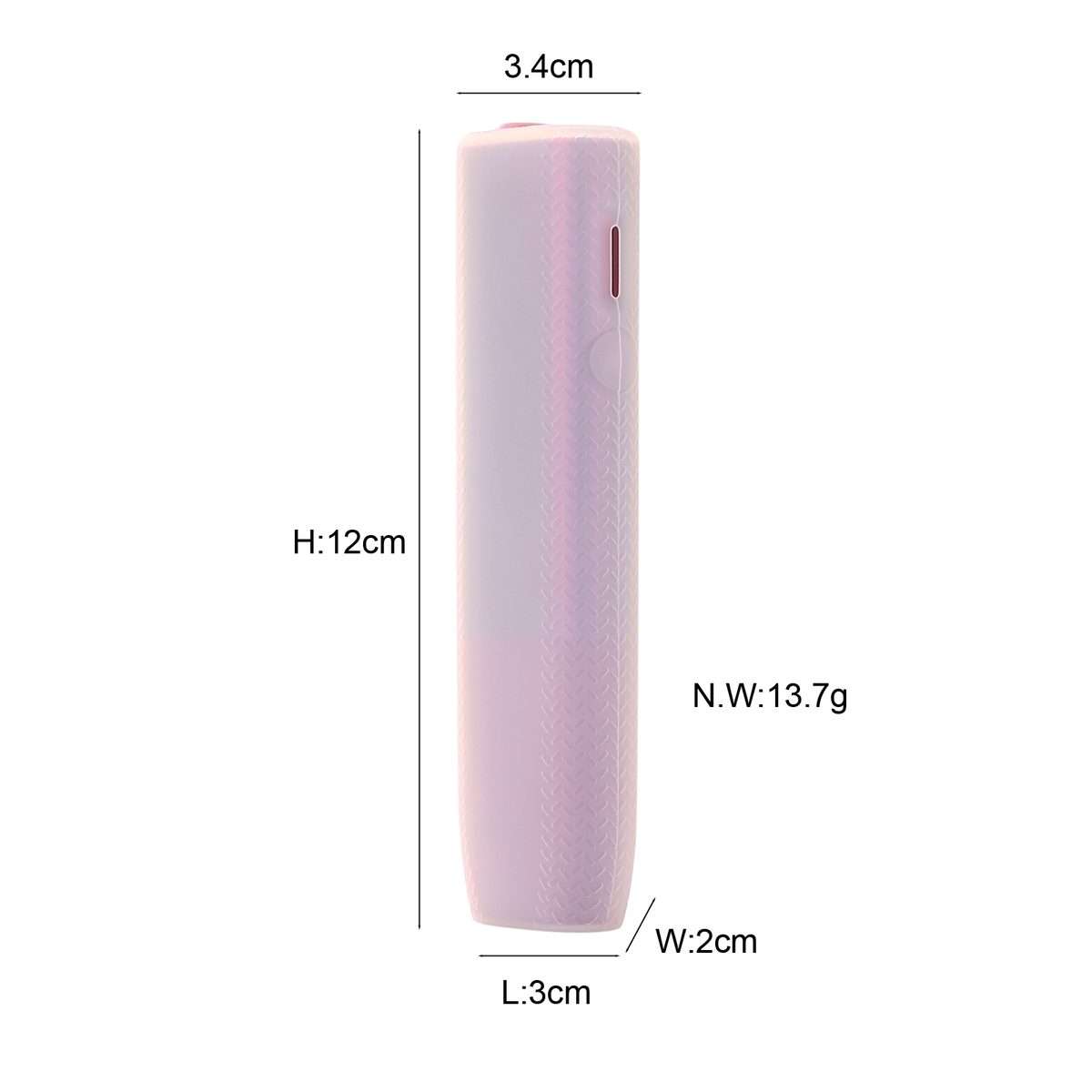 For IQOS ILUMA ONE Silicone Electronic Cigarette Shockproof Protective Case(Transparent)