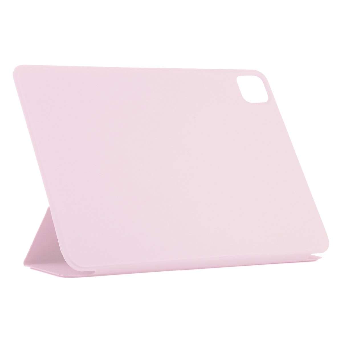 Horizontal Flip Ultra-thin Non-buckle Magnetic PU Leather Tablet Case With Three-foldin ... (Pink)
