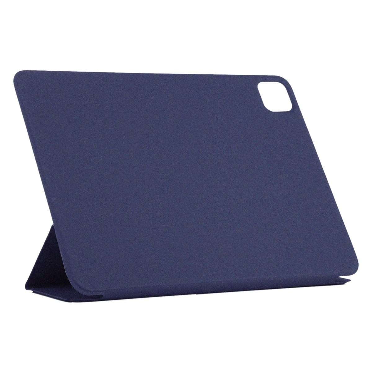 Horizontal Flip Ultra-thin Non-buckle Magnetic PU Leather Tablet Case With Three-f ... (Dark Blue)