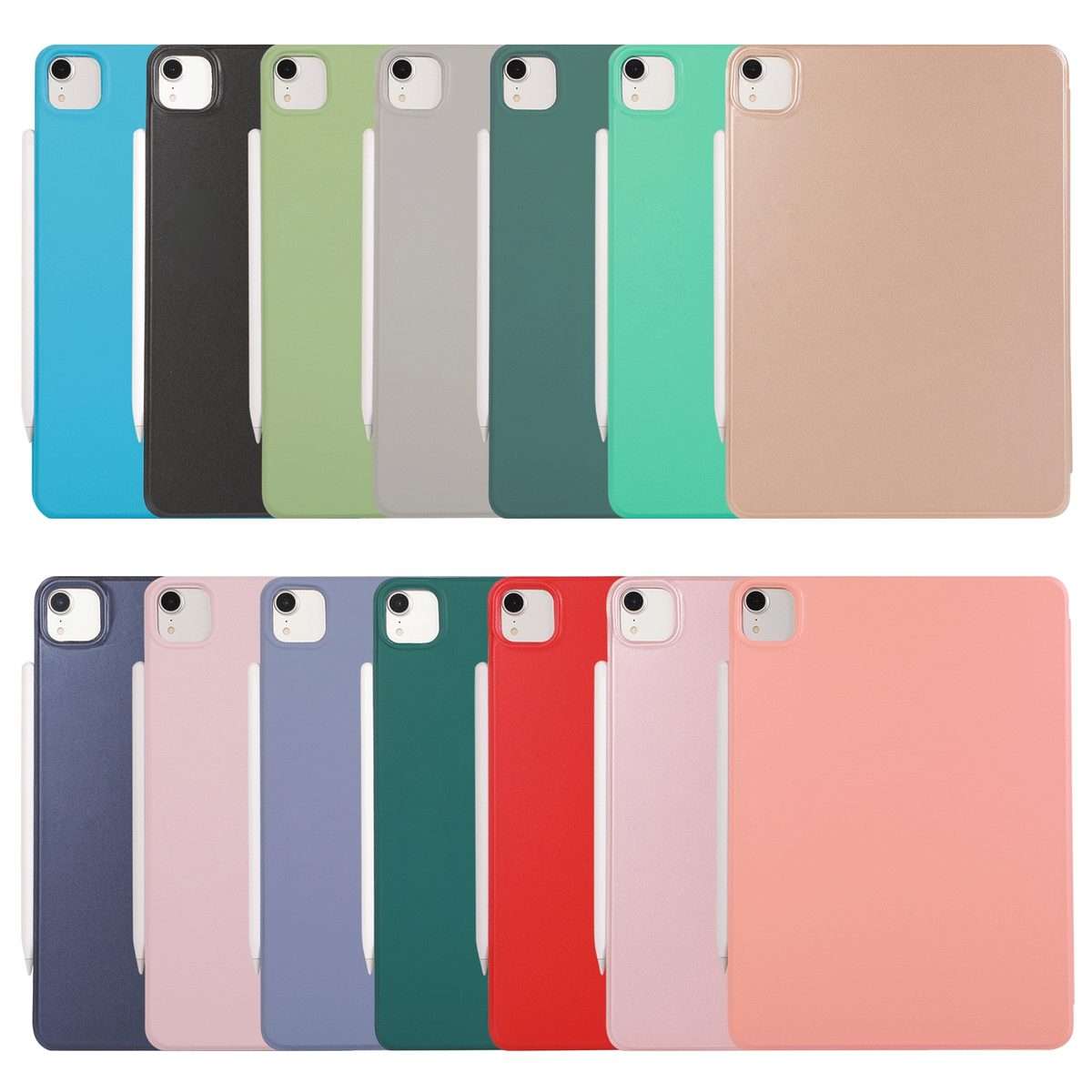 Horizontal Flip Ultra-thin Non-buckle Magnetic PU Leather Tablet Case With Three-foldin ... (Grey)