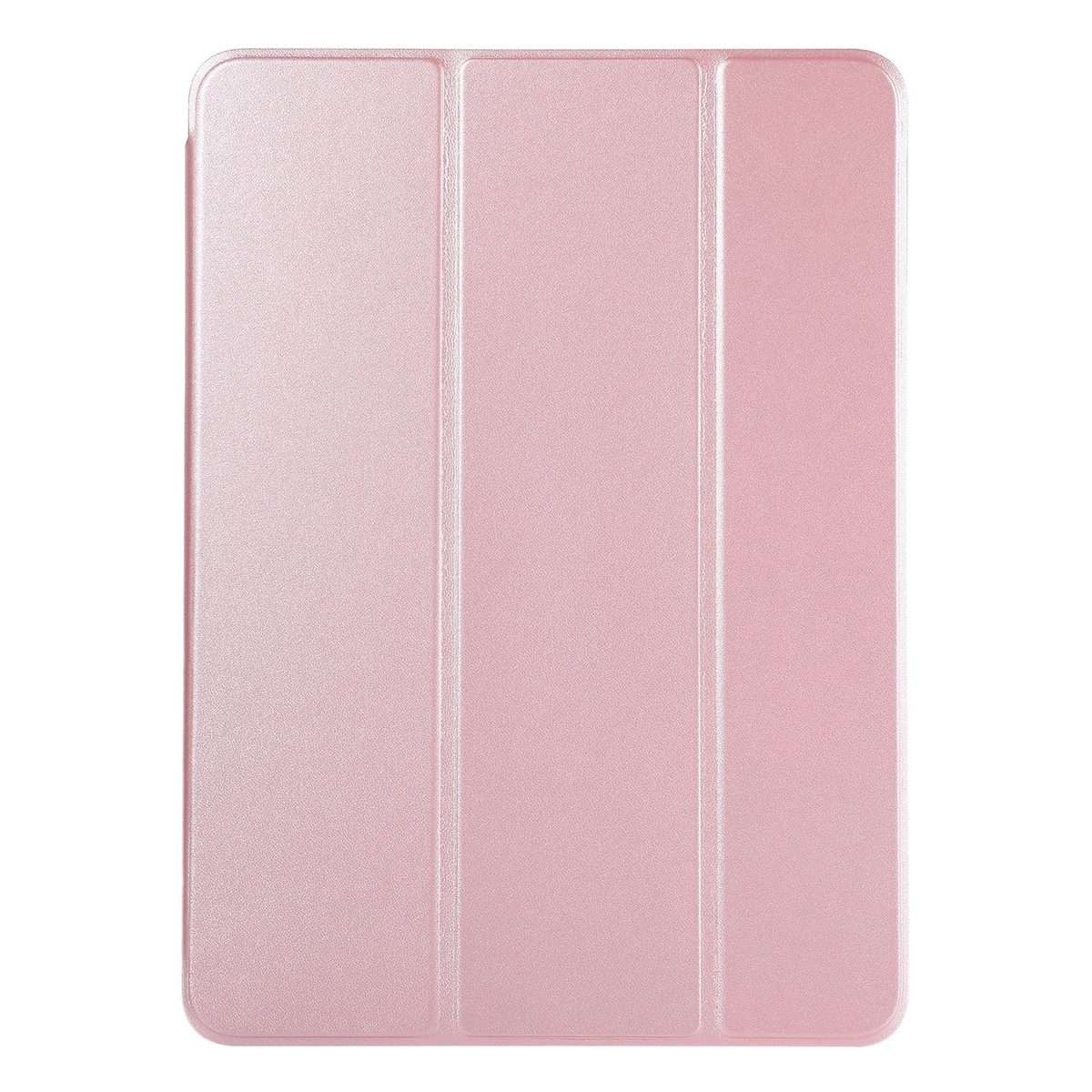 Horizontal Flip Ultra-thin Non-buckle Magnetic PU Leather Tablet Case With Three-f ... (Rose Gold)