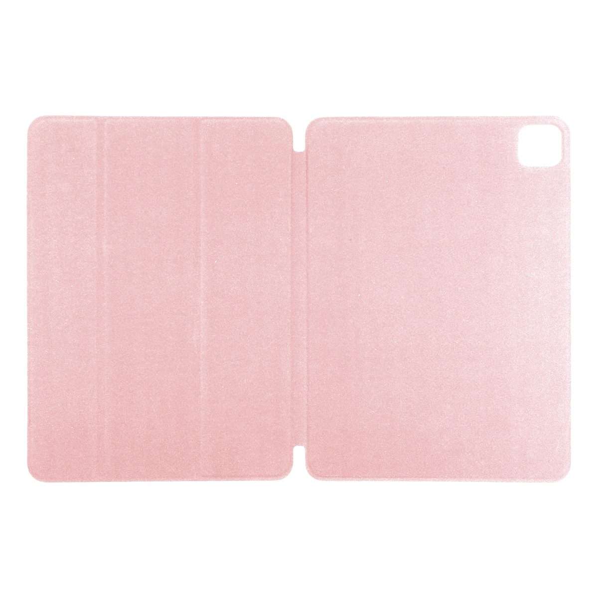 Horizontal Flip Ultra-thin Non-buckle Magnetic PU Leather Tablet Case With Three-f ... (Rose Gold)