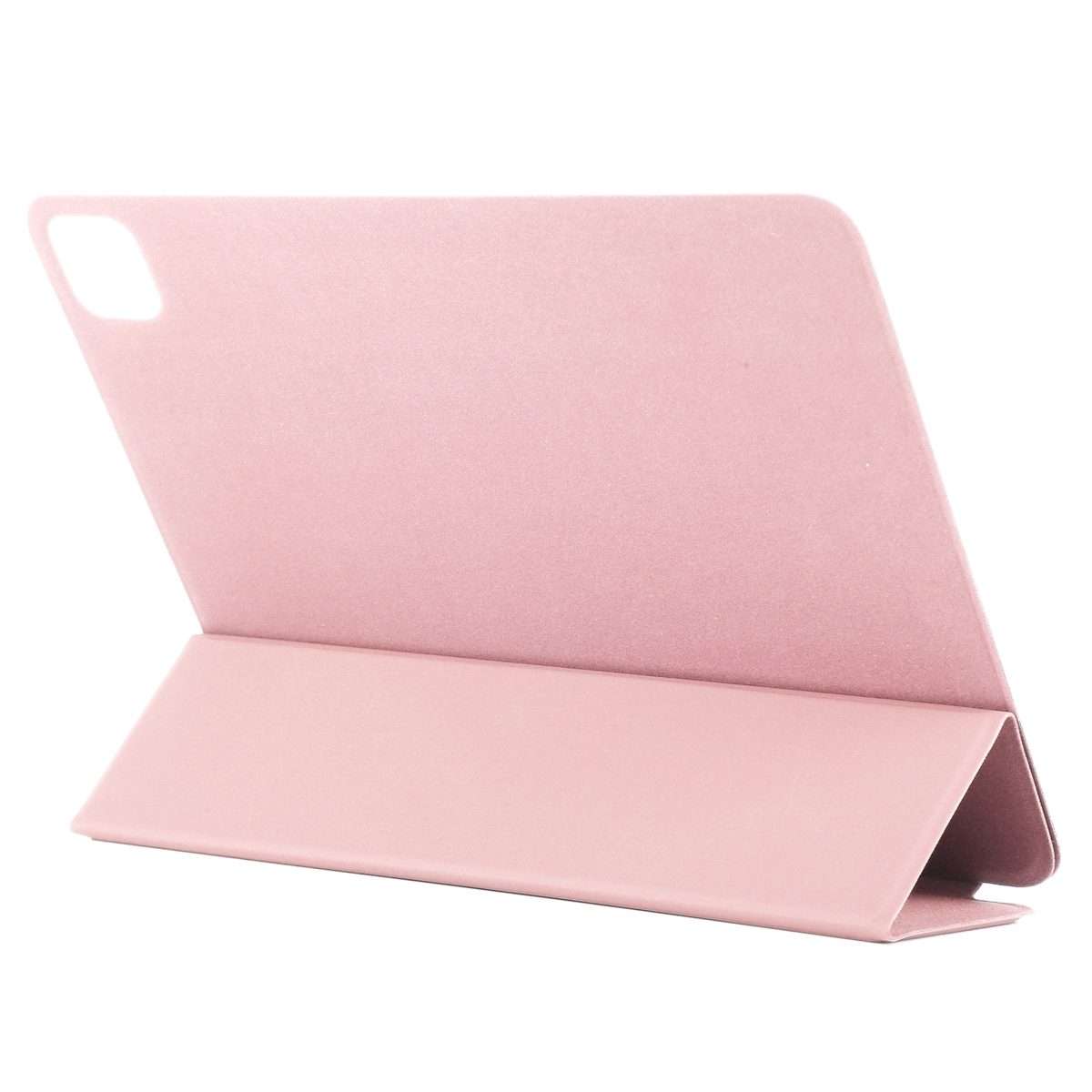 Horizontal Flip Ultra-thin Non-buckle Magnetic PU Leather Tablet Case With Three-f ... (Rose Gold)