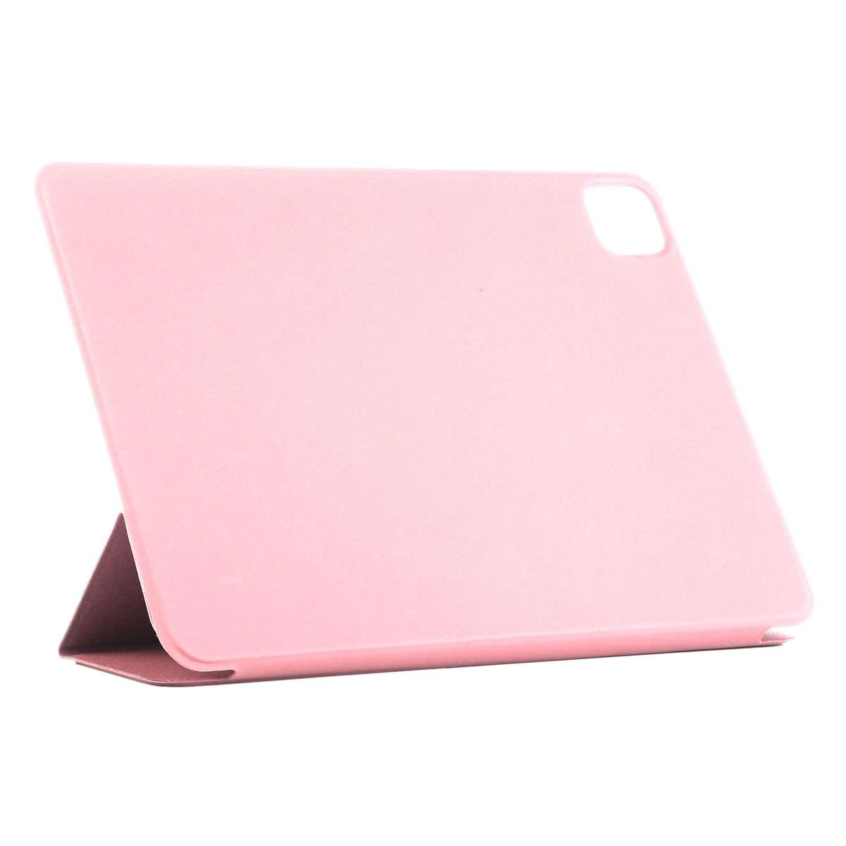 Horizontal Flip Ultra-thin Non-buckle Magnetic PU Leather Tablet Case With Three-f ... (Rose Gold)