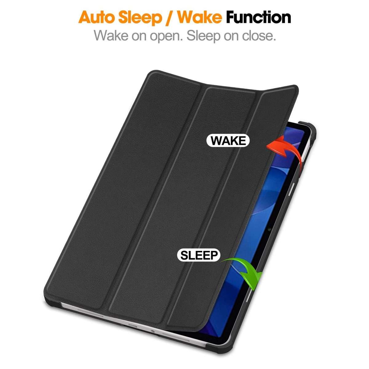 For Xiaomi Redmi Pad 2 Custer Texture 3-Fold Holder Leather Smart Tablet Case(Black)