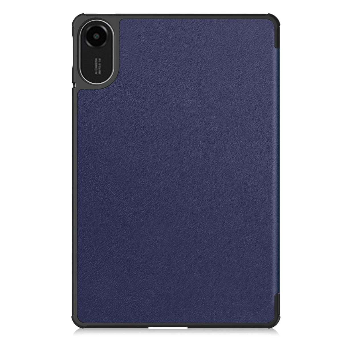 For Xiaomi Redmi Pad 2 Custer Texture 3-Fold Holder Leather Smart Tablet Case(Dark Blue)