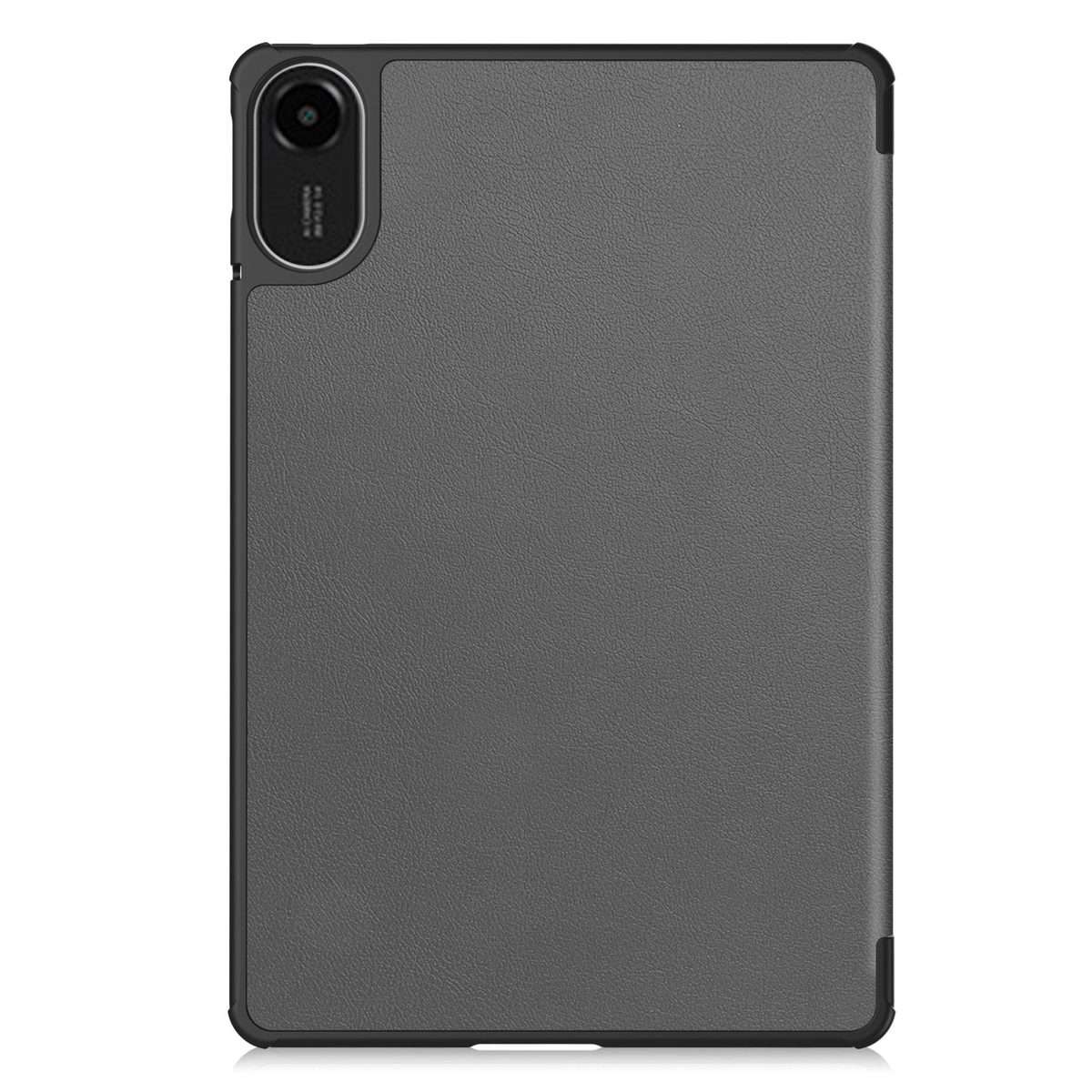 For Xiaomi Redmi Pad 2 Custer Texture 3-Fold Holder Leather Smart Tablet Case(Grey)