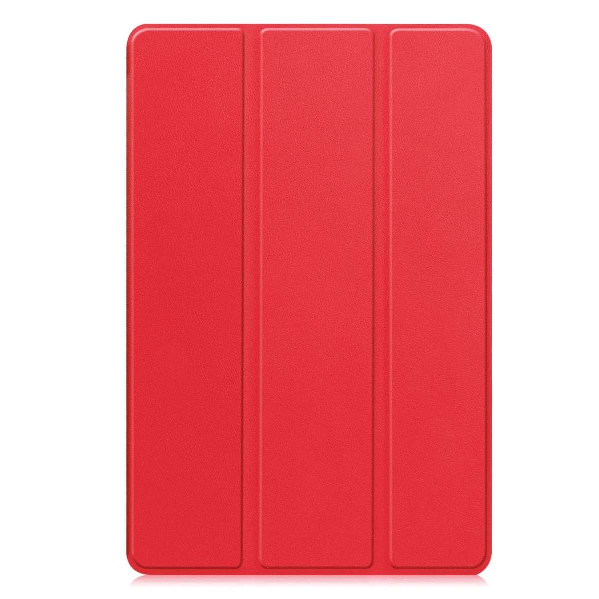 For Xiaomi Redmi Pad 2 Custer Texture 3-Fold Holder Leather Smart Tablet Case(Red)
