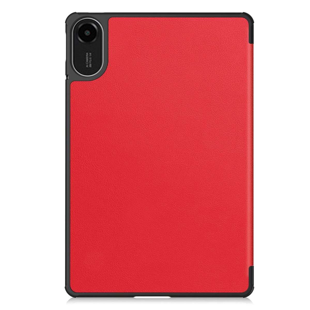 For Xiaomi Redmi Pad 2 Custer Texture 3-Fold Holder Leather Smart Tablet Case(Red)