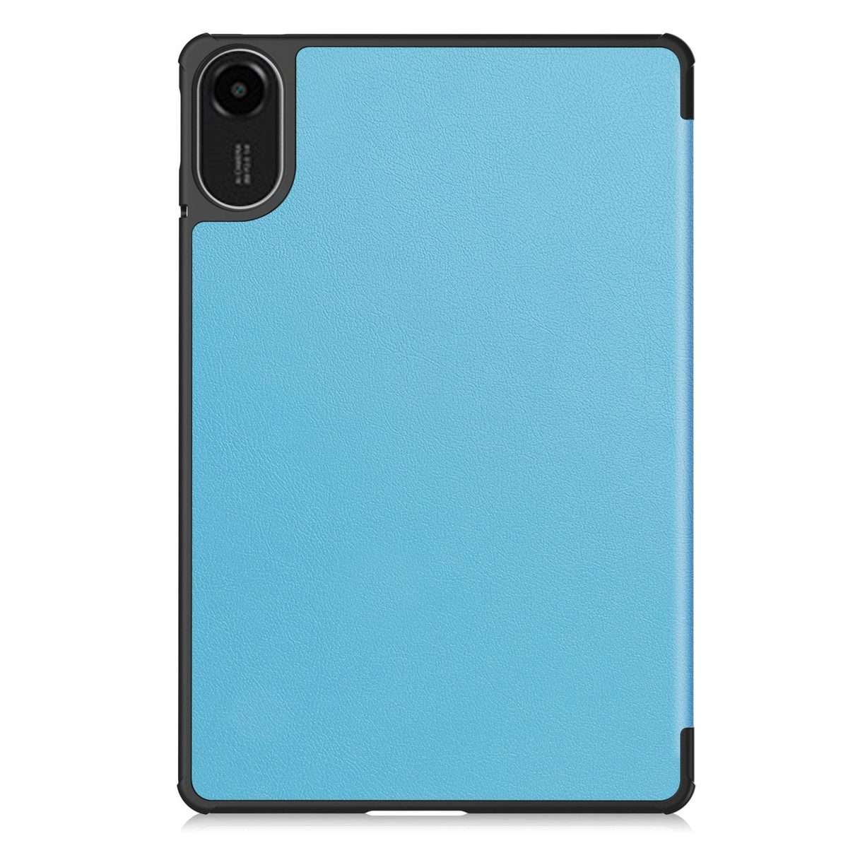 For Xiaomi Redmi Pad 2 Custer Texture 3-Fold Holder Leather Smart Tablet Case(Sky Blue)