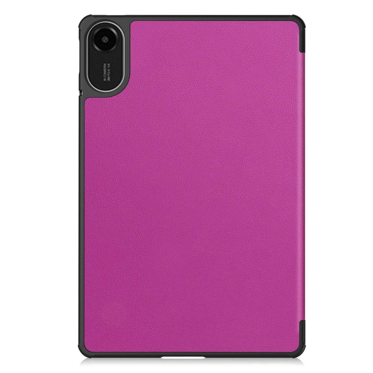 For Xiaomi Redmi Pad 2 Custer Texture 3-Fold Holder Leather Smart Tablet Case(Purple)