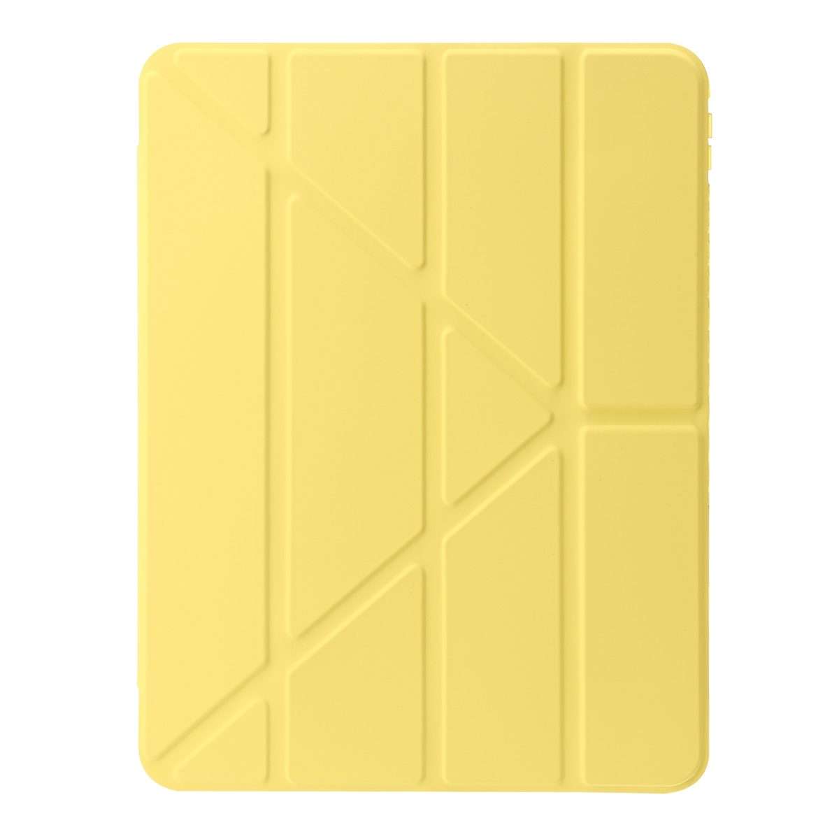 For iPad Pro 11 2022 / 2021 / 2020 Clear Acrylic Deformation Leather Tablet Case(Yellow)