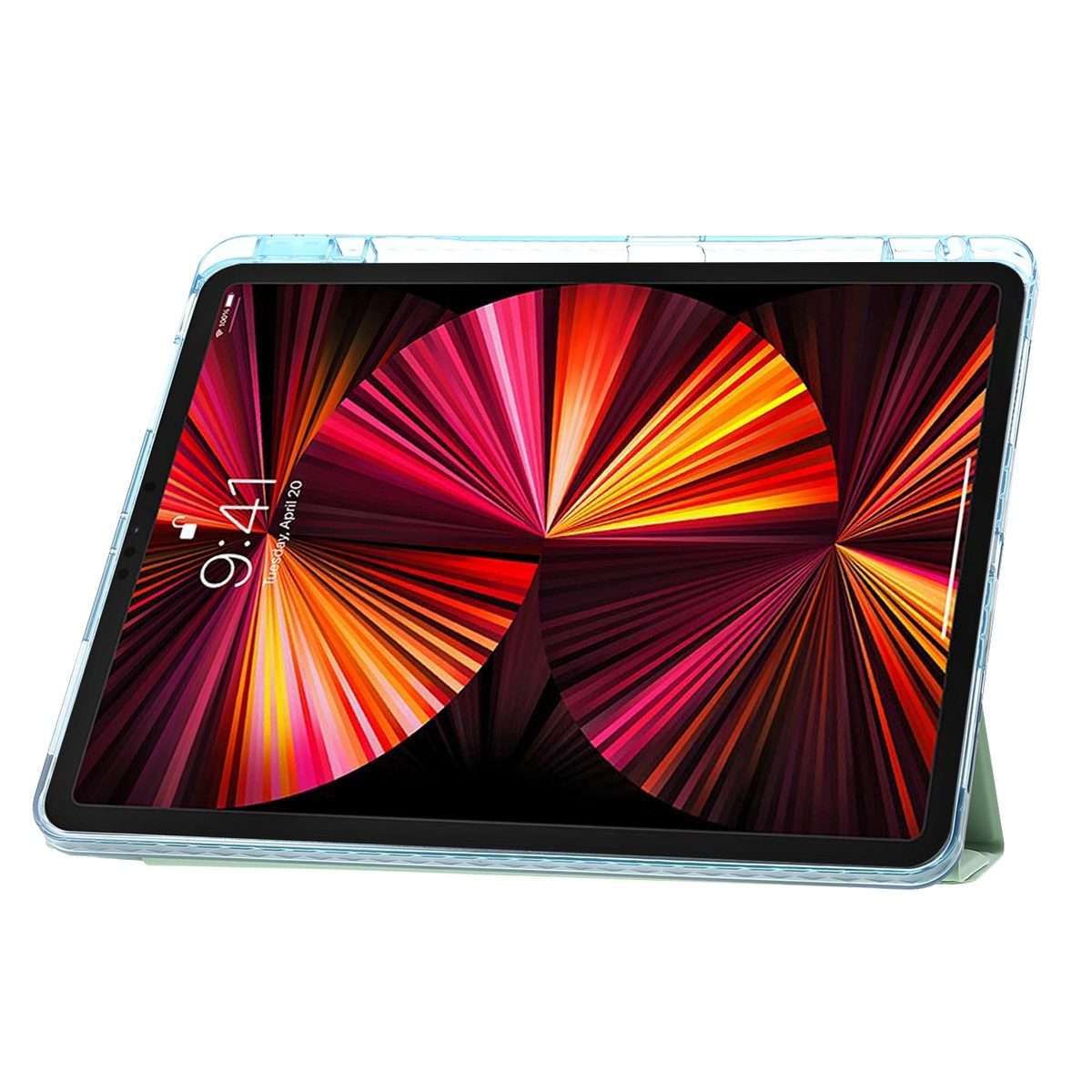 For iPad Pro 11 2022 / 2021 / 2020 Clear Acrylic Deformation Leather Tablet Case(Yellow)