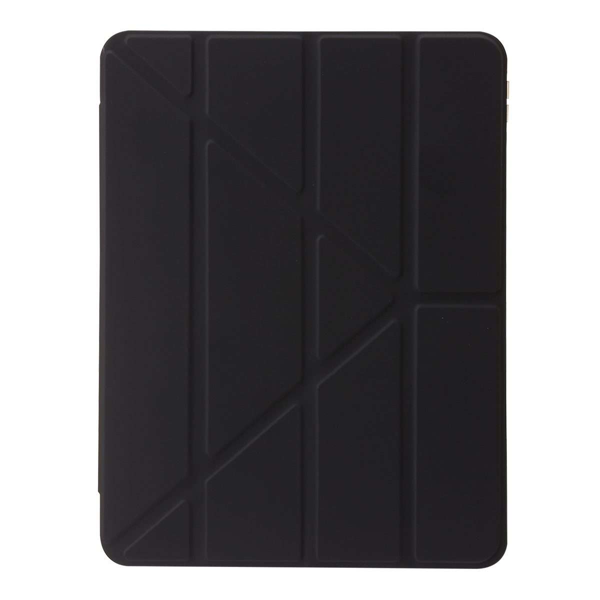 For iPad Pro 12.9 2022 / 2021 / 2020 Clear Acrylic Deformation Leather Tablet Case(Black)