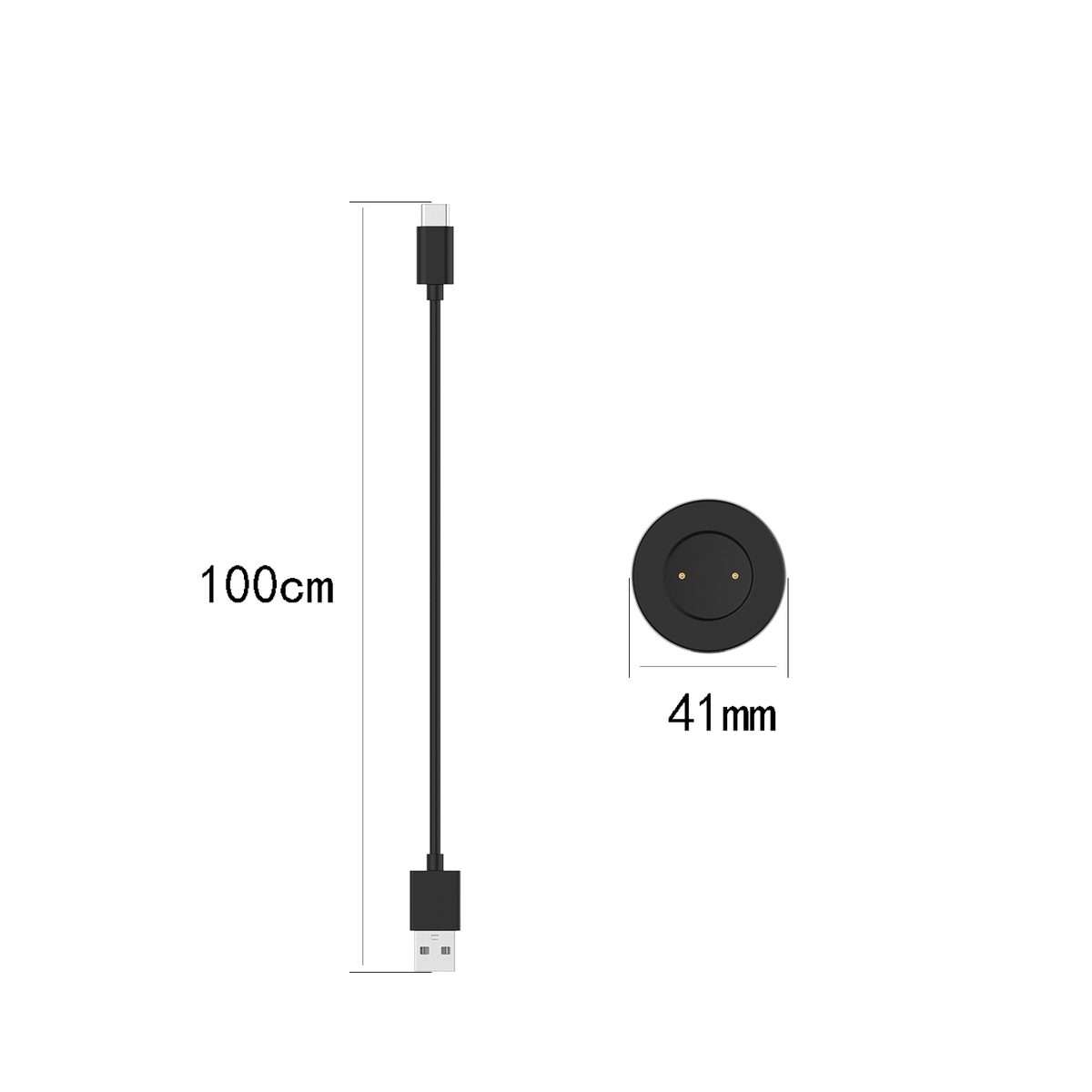 For Honor Watch GS 3i Smart Watch Split Version Charging Cable, Length: 1m(Black)