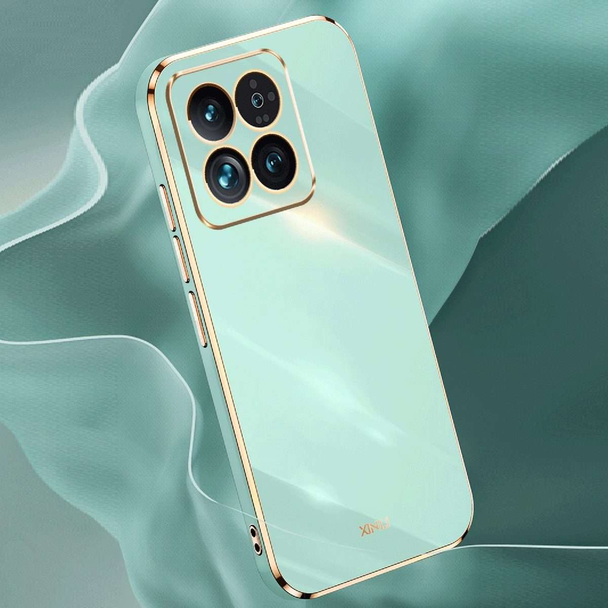For Xiaomi 14 Pro XINLI Straight Edge 6D Electroplate TPU Phone Case(Black)