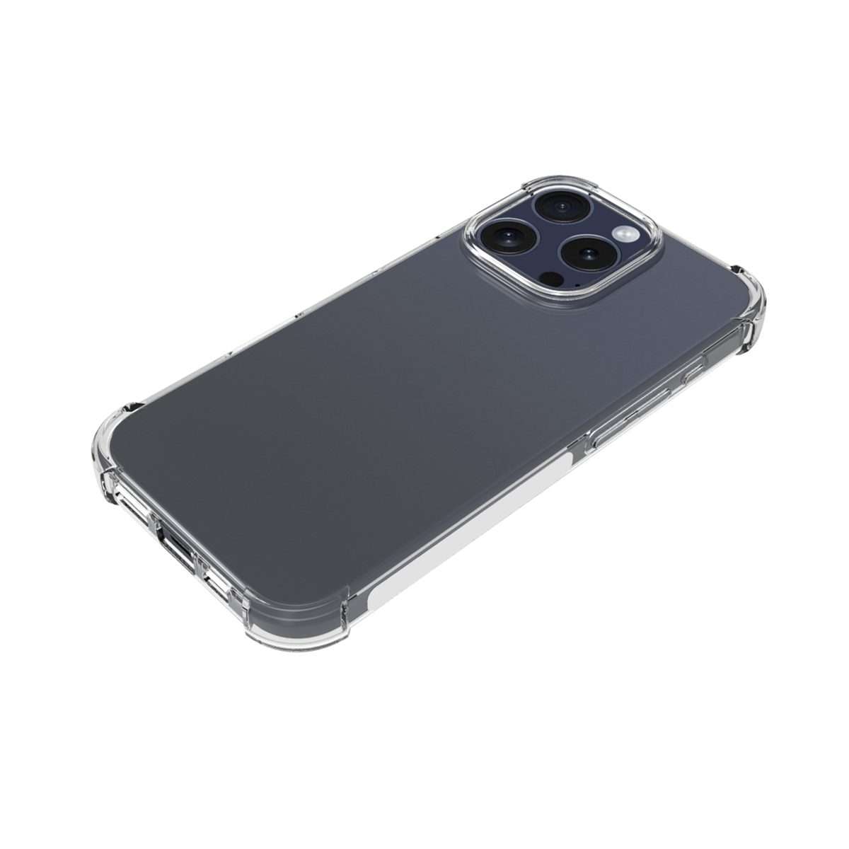 For iPhone 16 Pro Shockproof Non-slip Thickening TPU Phone Case(Transparent)