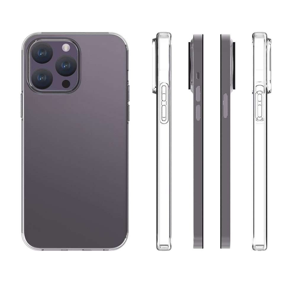For iPhone 15 Pro Waterproof Texture TPU Phone Case(Transparent)