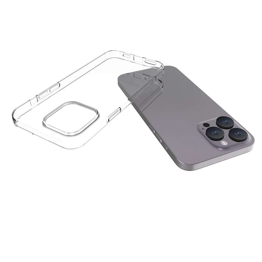 For iPhone 15 Pro Waterproof Texture TPU Phone Case(Transparent)