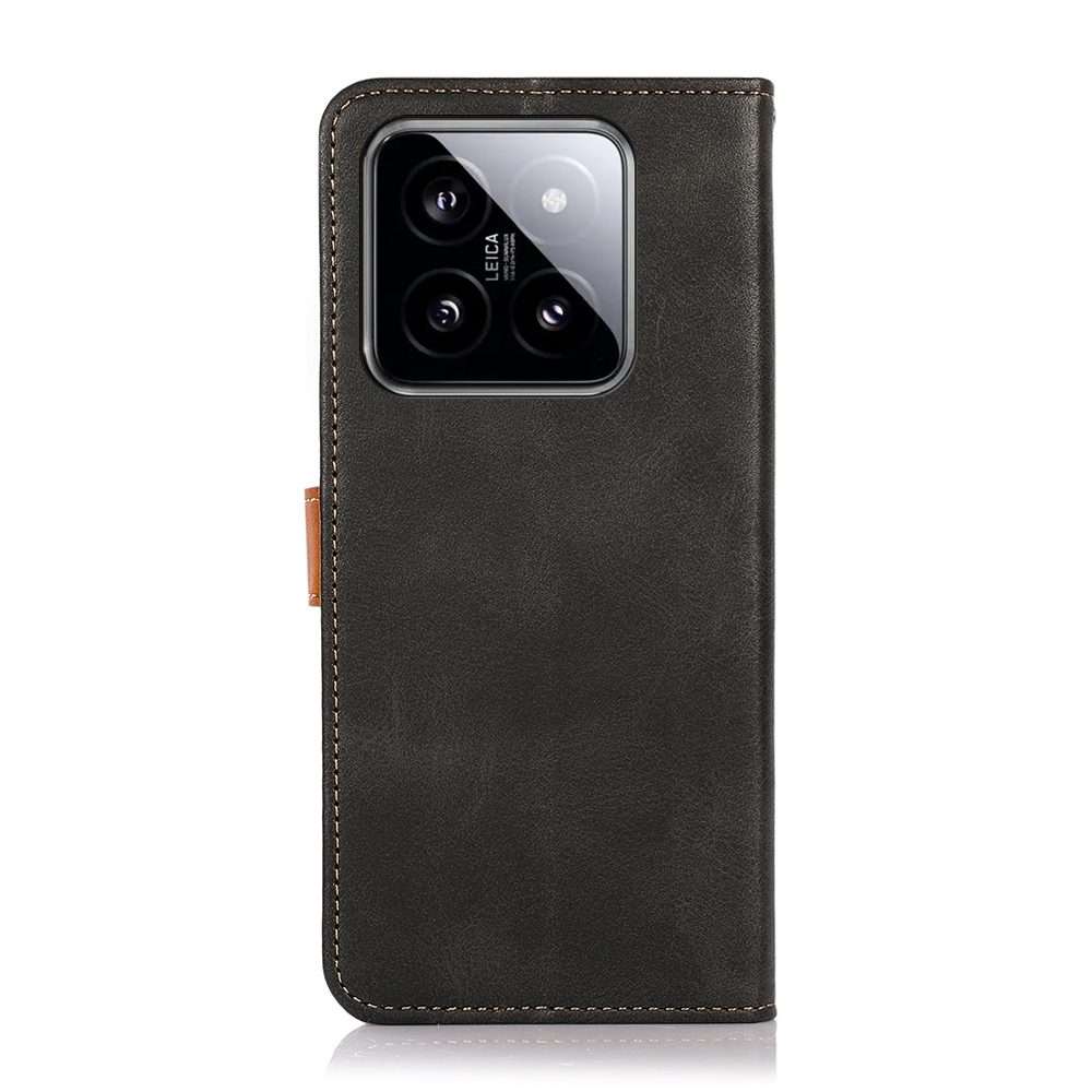 For Xiaomi 14 Pro KHAZNEH Cowhide Texture Flip Leather Phone Case(Black)