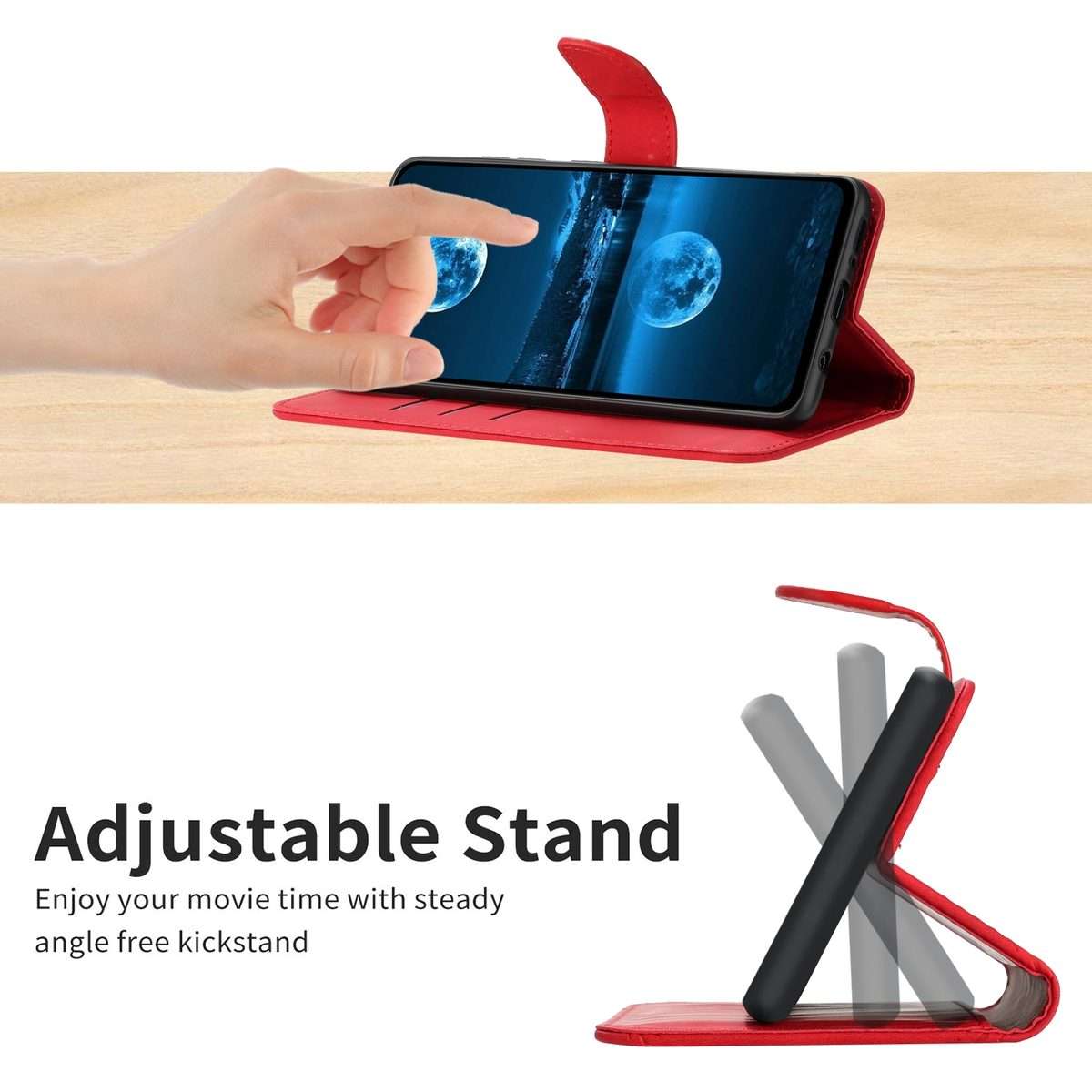 For Xiaomi 14 Pro Stitching Embossed Leather Phone Case(Red)