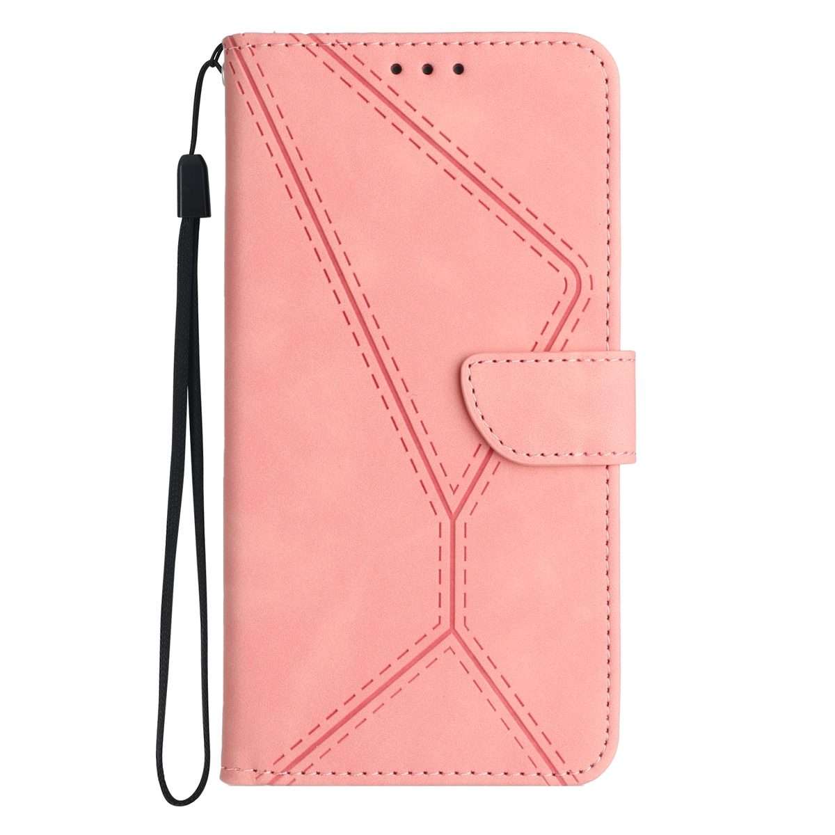 For Xiaomi 14 Pro Stitching Embossed Leather Phone Case(Pink)