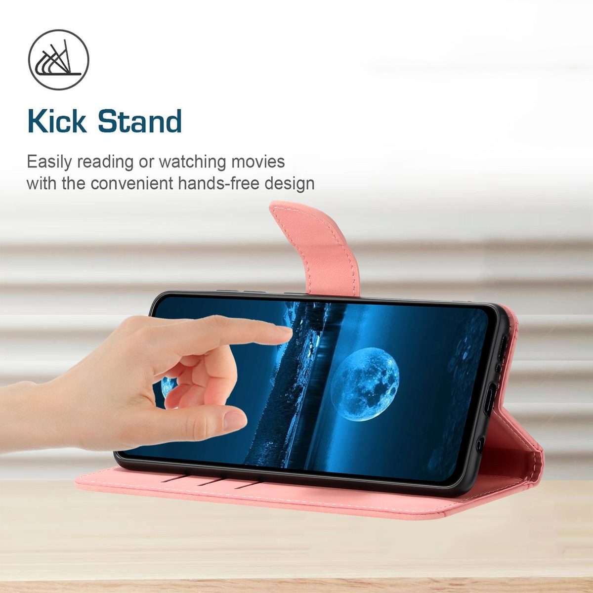 For Xiaomi 14 Pro Stitching Embossed Leather Phone Case(Pink)