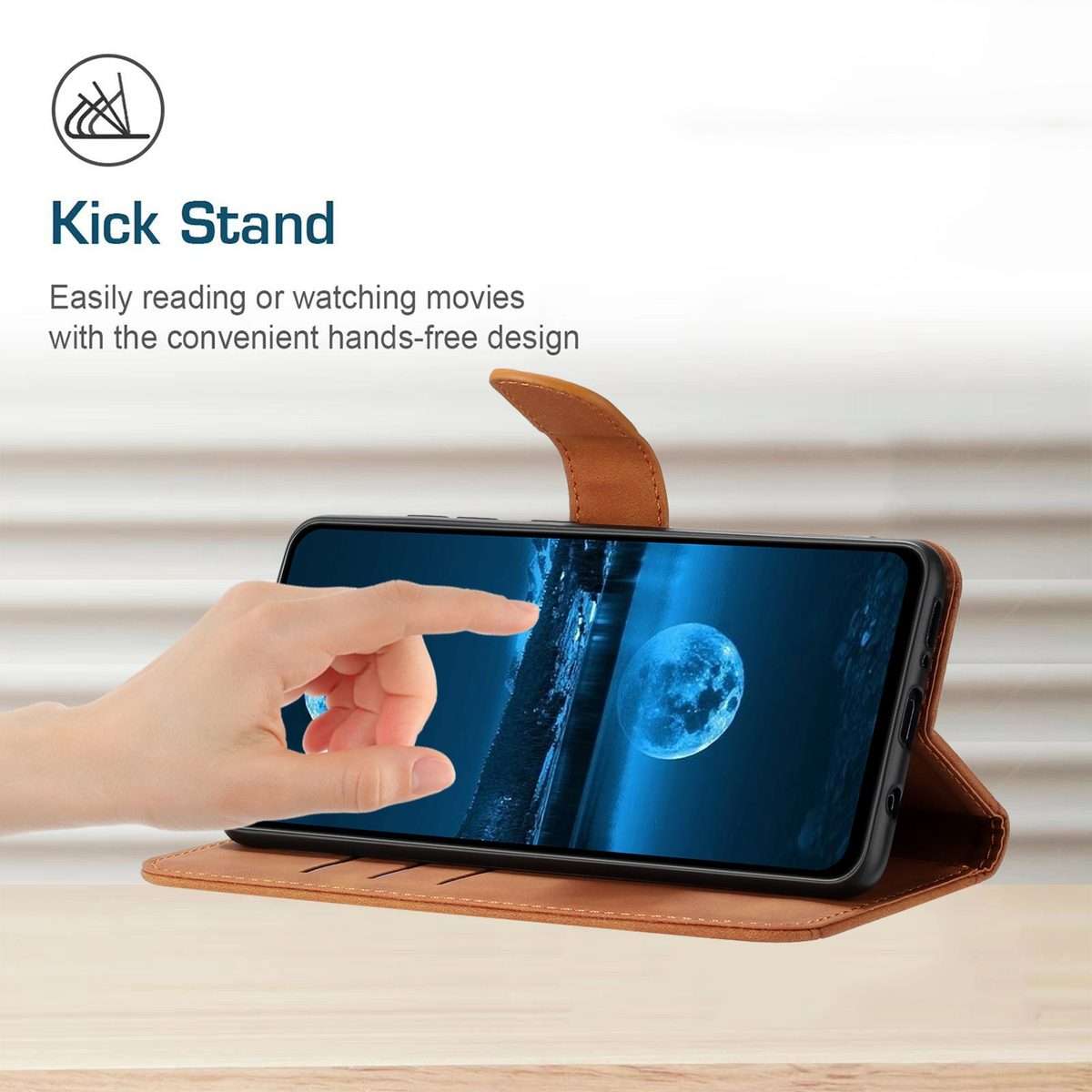 For Xiaomi 14 Pro Stitching Embossed Leather Phone Case(Brown)