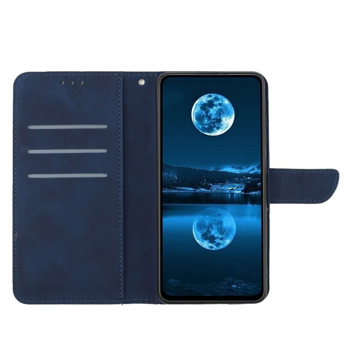 For Xiaomi 14 Pro Stitching Embossed Leather Phone Case(Blue)
